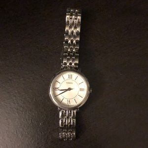 Fossil silver watch